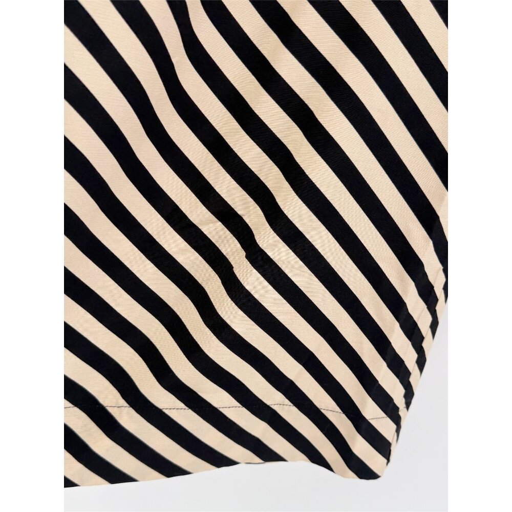 A New Day Cream and Black Striped 100% Rayon Pant Size L - Picture 3 of 7